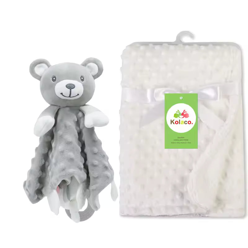 Personalized Baby Security Blanket with Name – Custom Newborn Comfort Towel for Stroller Sleep, Baby Shower Gift