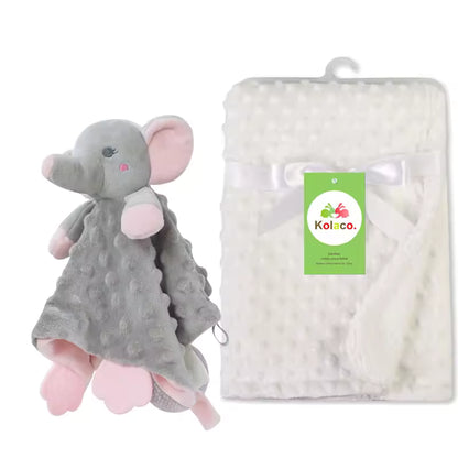 Personalized Baby Security Blanket with Name – Custom Newborn Comfort Towel for Stroller Sleep, Baby Shower Gift
