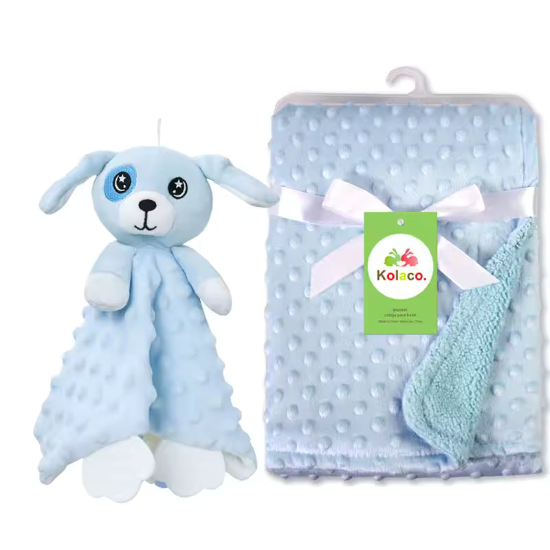 Personalized Baby Security Blanket with Name – Custom Newborn Comfort Towel for Stroller Sleep, Baby Shower Gift