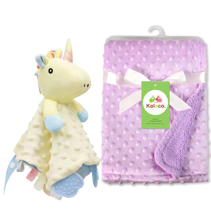 Personalized Baby Security Blanket with Name – Custom Newborn Comfort Towel for Stroller Sleep, Baby Shower Gift