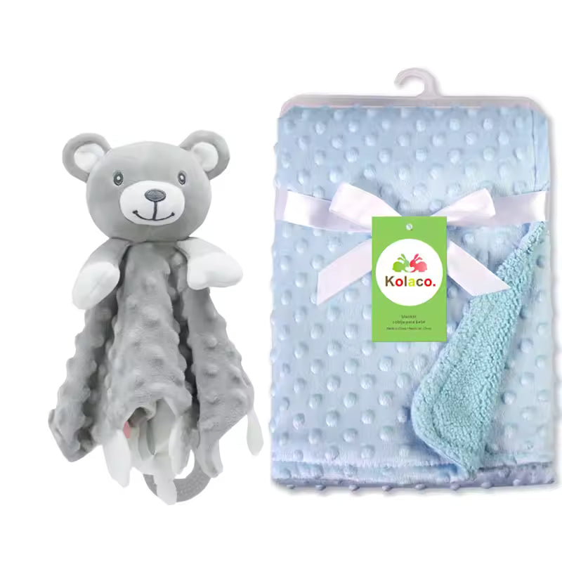 Personalized Baby Security Blanket with Name – Custom Newborn Comfort Towel for Stroller Sleep, Baby Shower Gift